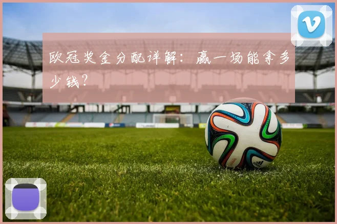 欧冠奖金分配详解：赢一场能拿多少钱？